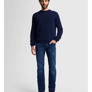 7 For All Mankind The Straight Jeans Blue 33 Dark Wash Denim Casual Staple